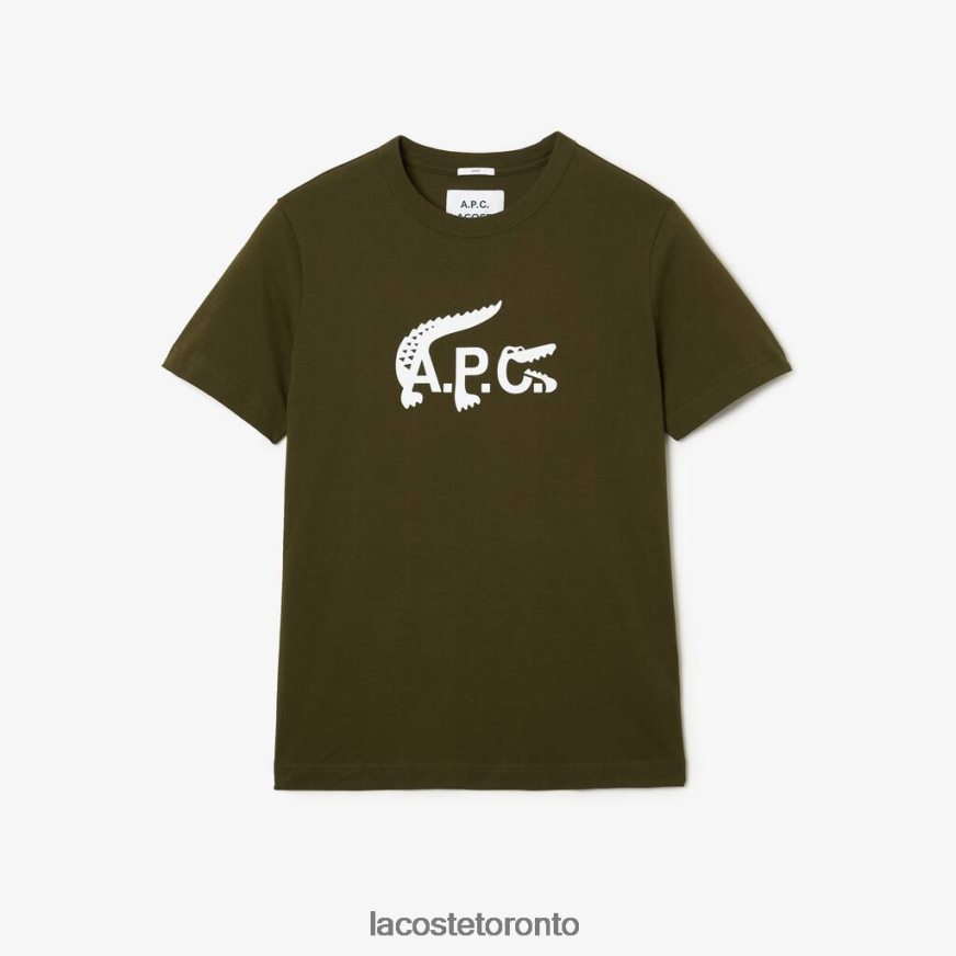 Clothing Lacoste x A.P.C. Jersey T-Shirt Khaki Green Unisex Z60BPR925