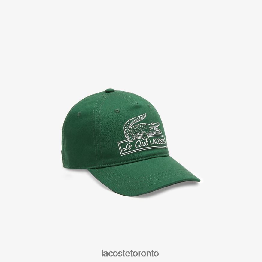 Accessories Lacoste Vintage Croc Print Cap Green Women Z60BPR2898