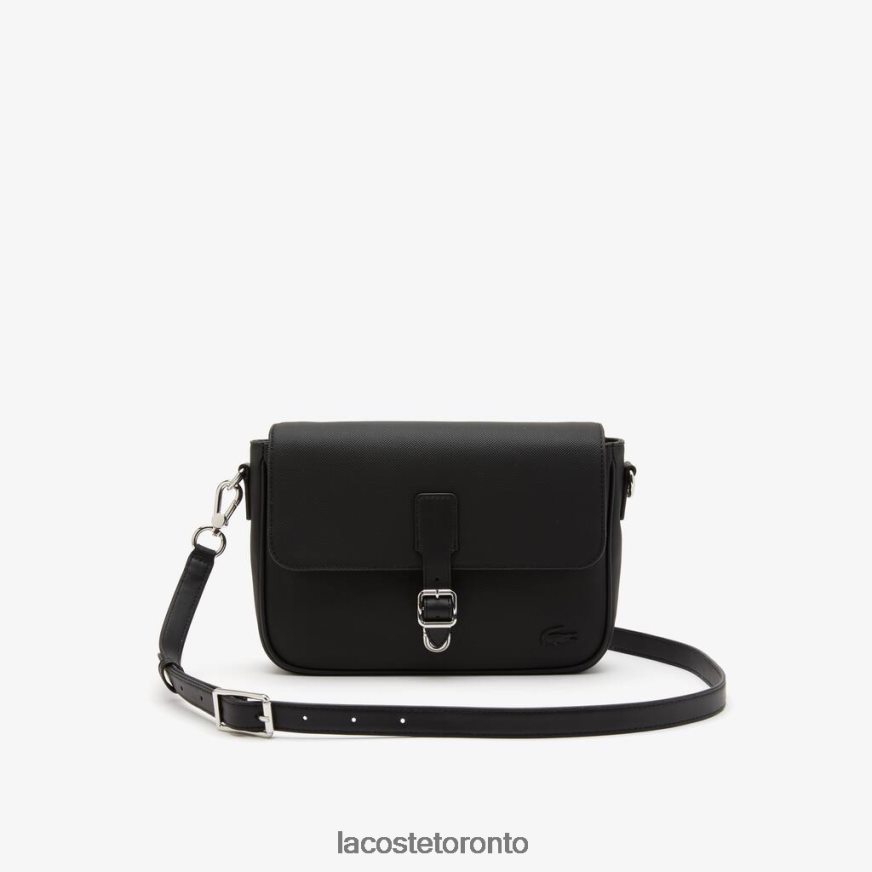 Bags & Leather Goods Lacoste Buckle Fastened Messenger Bag Black Women Z60BPR2873