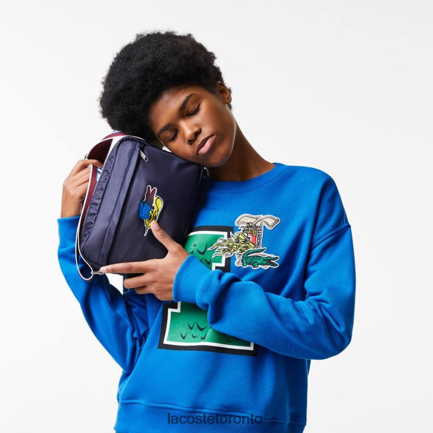 Bags & Leather Goods Lacoste Branded Crossover Bag Marine 166 Andrinople Women Z60BPR2875