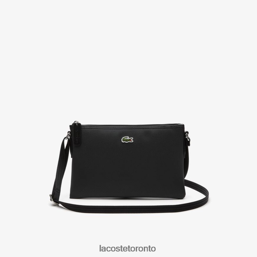 Bags & Leather Goods Lacoste L.12.12 Concept Flat Crossover Bag Black Women Z60BPR2770