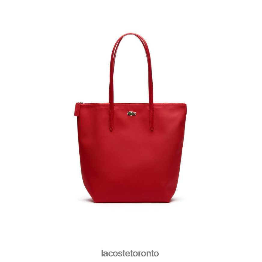 Bags & Leather Goods Lacoste L.12.12 Concept Vertical Zip Tote Bag Virtual Pink Women Z60BPR2836