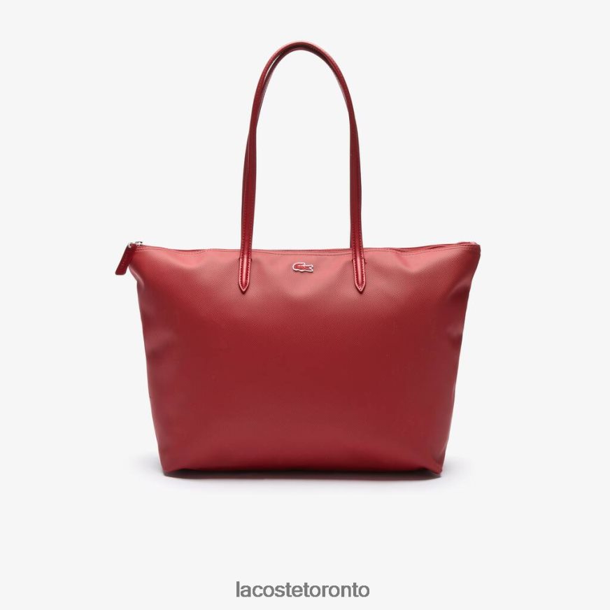 Bags & Leather Goods Lacoste L.12.12 Concept Zip Tote Bag Alizarine Women Z60BPR2825