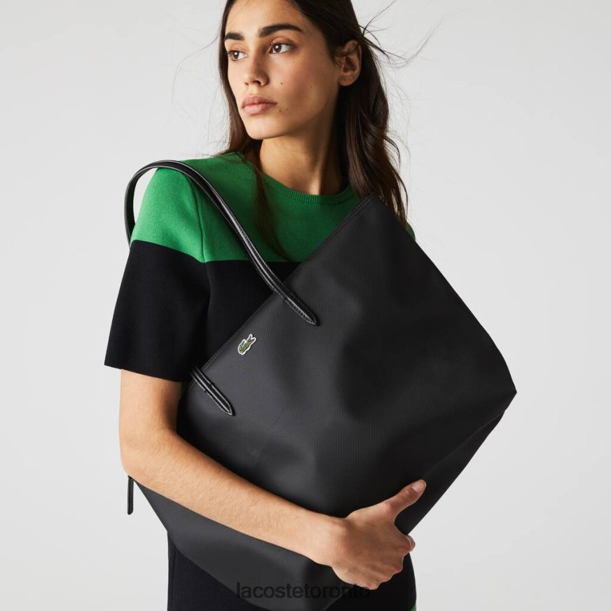 Bags & Leather Goods Lacoste L.12.12 Concept Zip Tote Bag Black Women Z60BPR2766