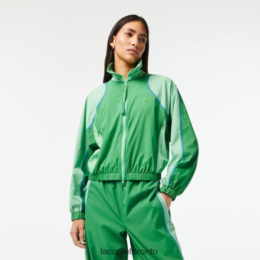 Clothing Lacoste Oversized Two Tone Jacket Green Women Z60BPR2432