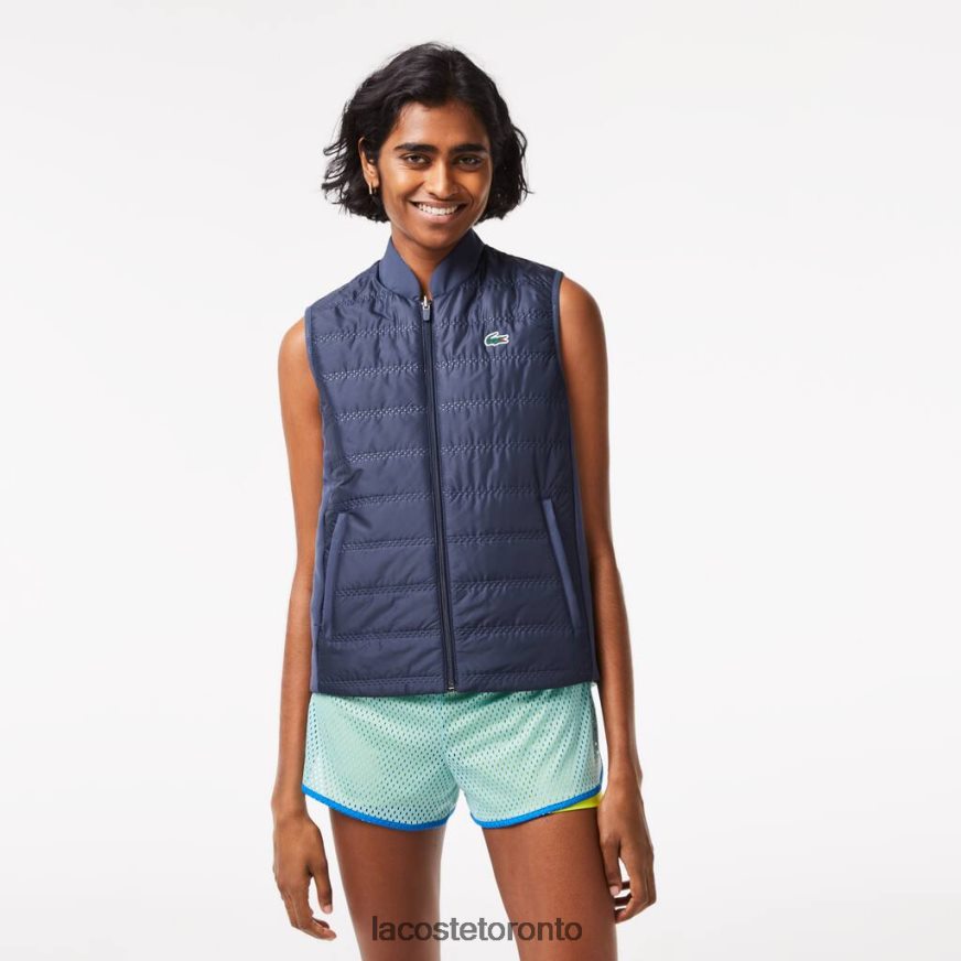 Clothing Lacoste SPORT Golf Reversible Vest Blue/Light Green Women Z60BPR2430
