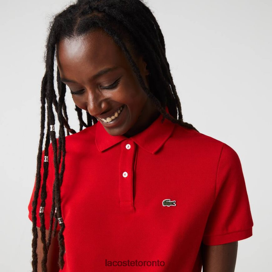 Clothing Lacoste Regular Fit Soft Cotton Petit Pique Polo Red Women Z60BPR2504