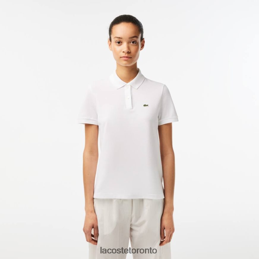 Clothing Lacoste Regular Fit Soft Cotton Petit Pique Polo White Women Z60BPR2363