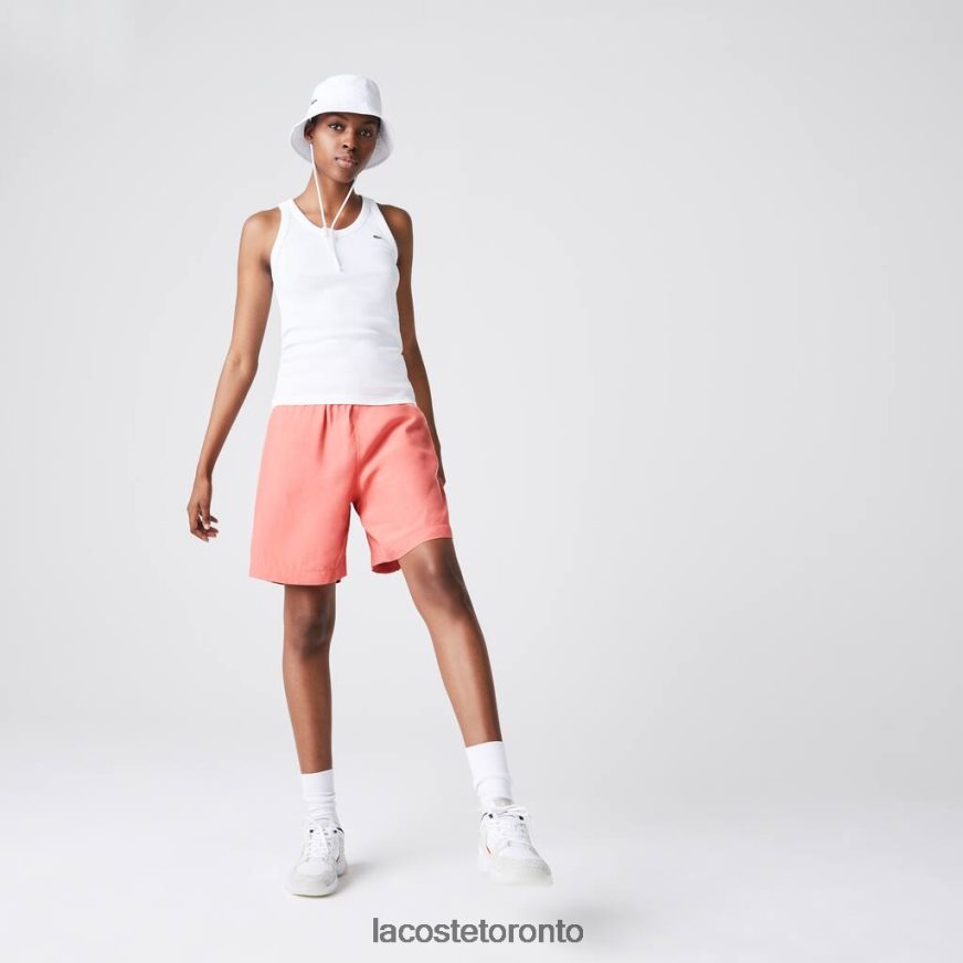 Clothing Lacoste Sleeveless Scoopneck Top White Women Z60BPR2587