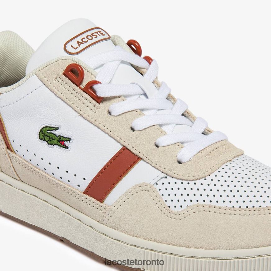 Shoes Lacoste T-Clip Roland-Garros Sneakers White & Navy Women Z60BPR2747