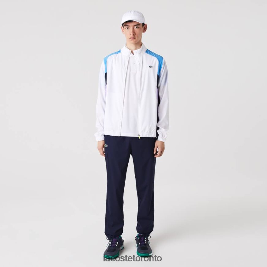 Clothing Lacoste SPORT Color-Block Tennis Tracksuit White/Blue/Navy Blue/Purple Men Z60BPR996
